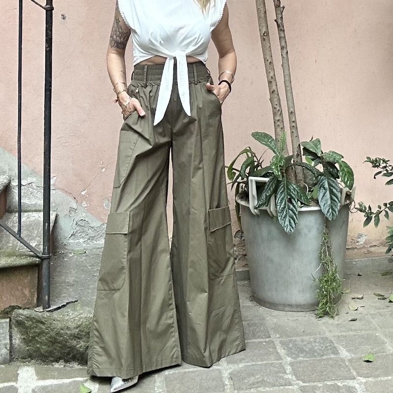 SOUVENIR PANTALONE F39X00072 VERDE MILITARE