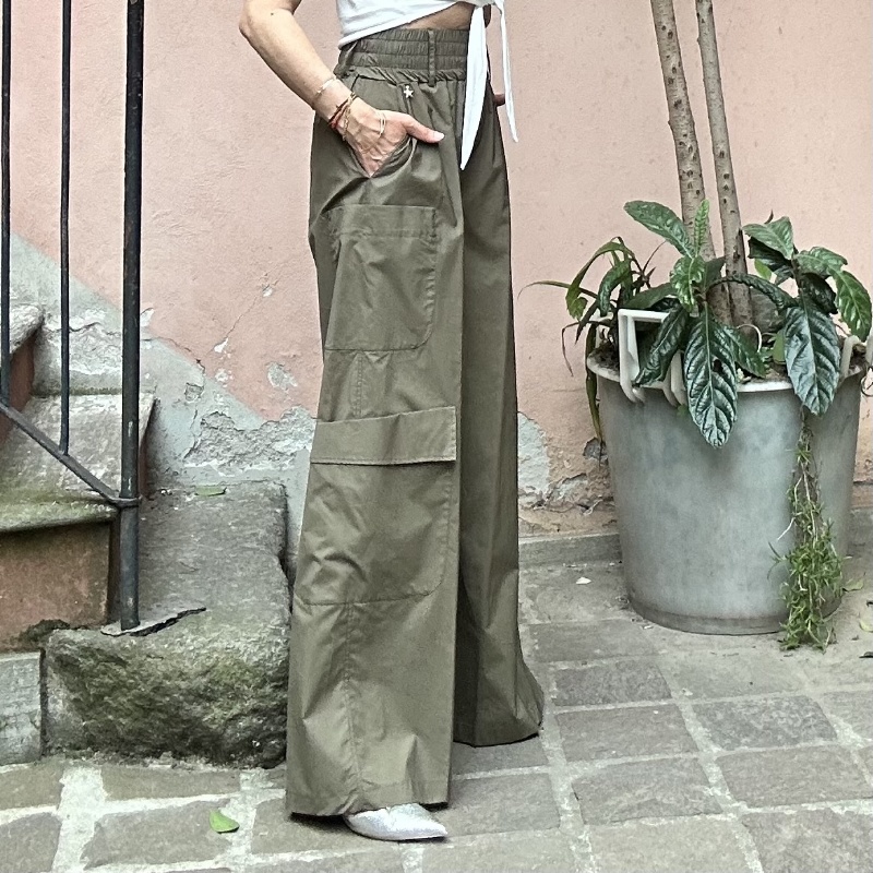 SOUVENIR PANTALONE F39X00072 VERDE MILITARE