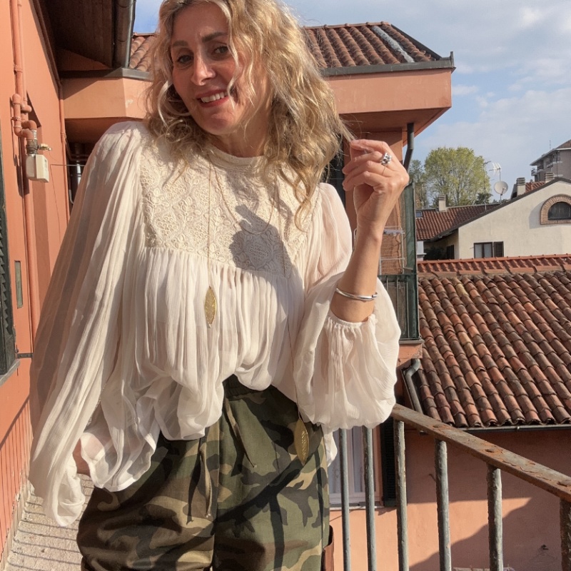 PHILIA LOFT BLUSA V02A0195 LATTE