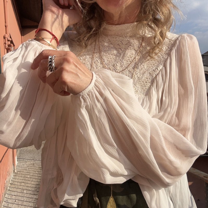 PHILIA LOFT BLUSA V02A0195 LATTE