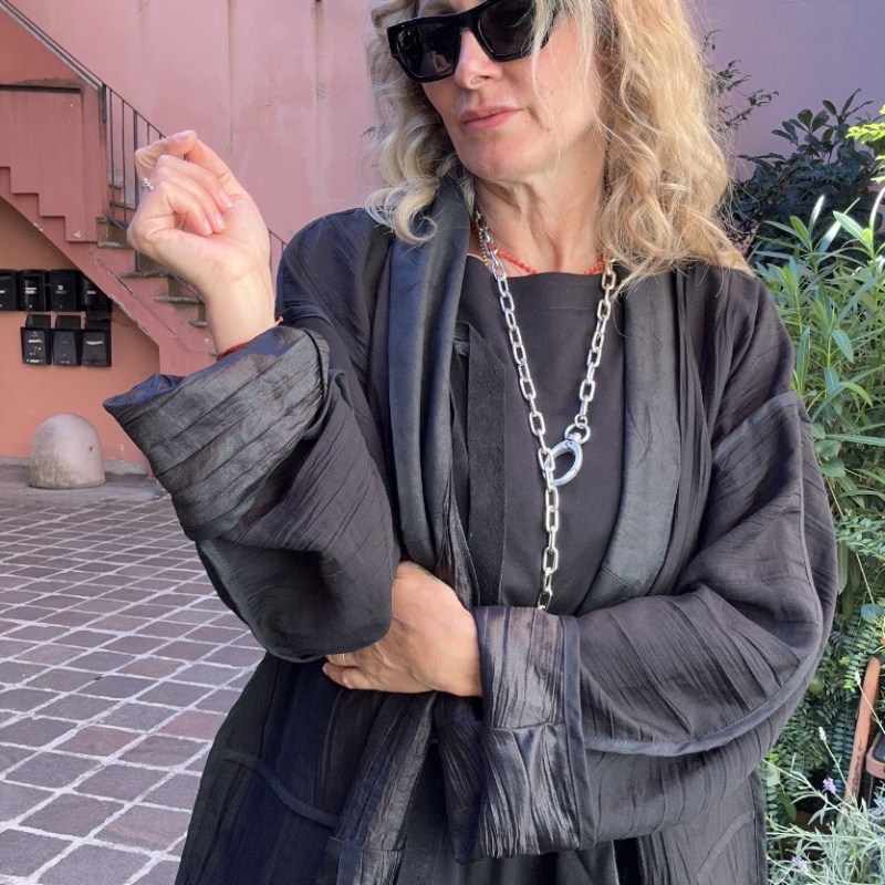 PAPUCEI KIMONO J ONDA NERO