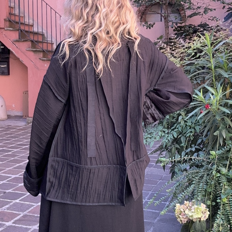 PAPUCEI KIMONO J ONDA NERO