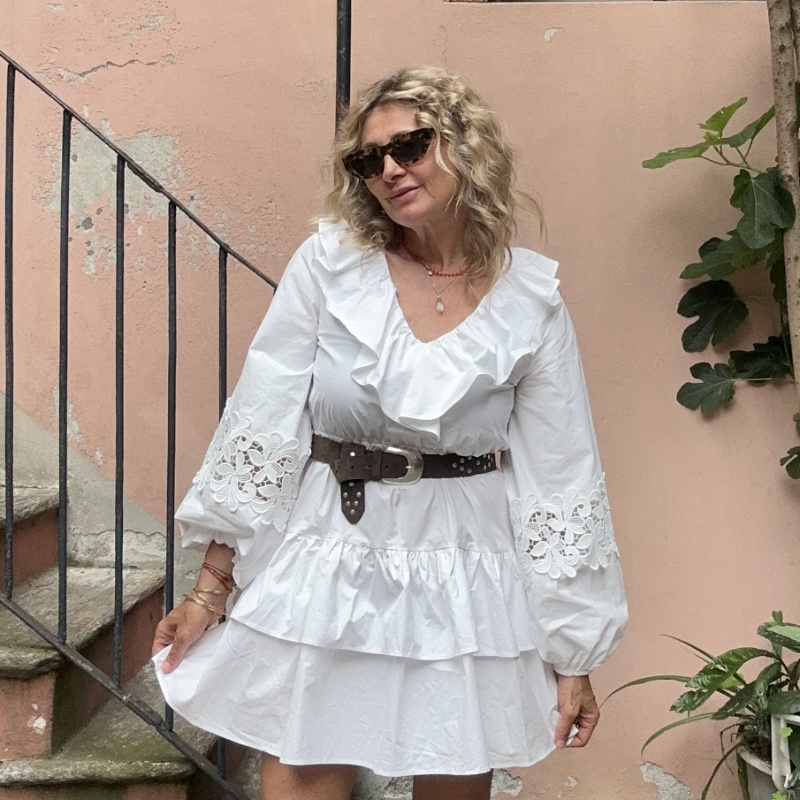 GLAMOROUS ABITO AN5691 BIANCO