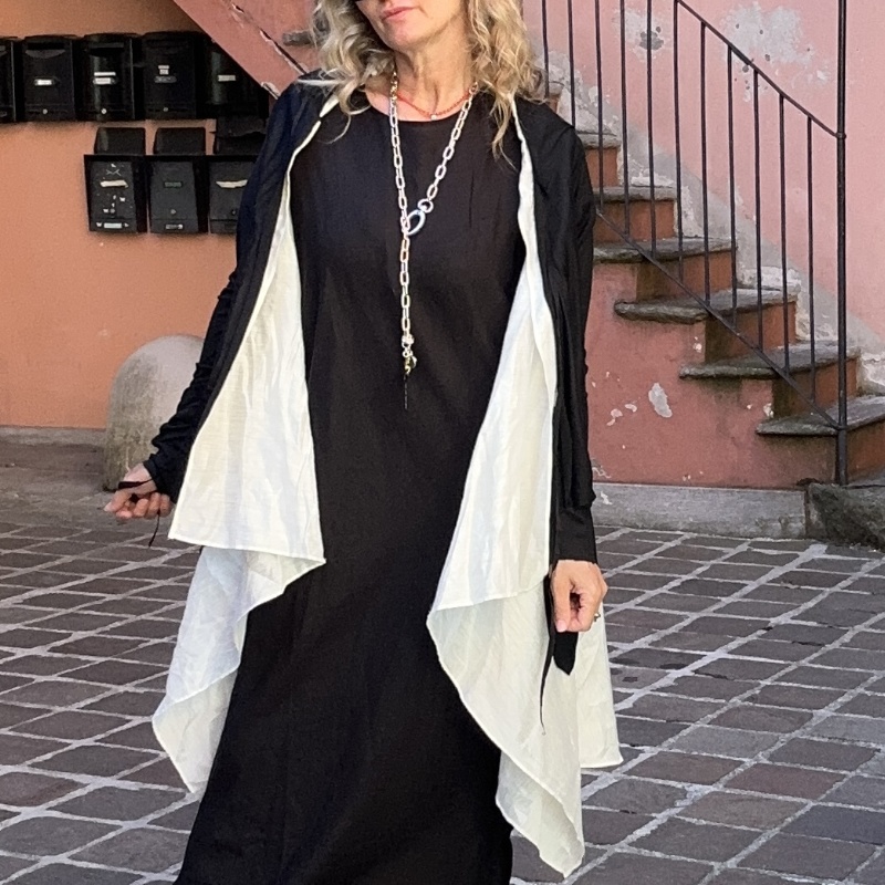 PAPUCEI KIMONO ZENO NERO