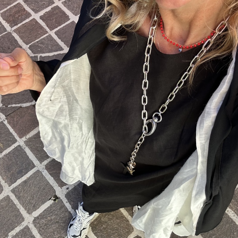 PAPUCEI KIMONO ZENO NERO