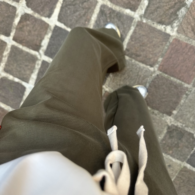 NUMERO155 PANTALONE PENELOPE A VERDE MILITARE