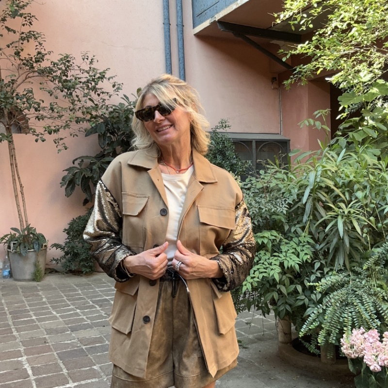 NUMERO155 GIACCA MILITARY CAMMELLO