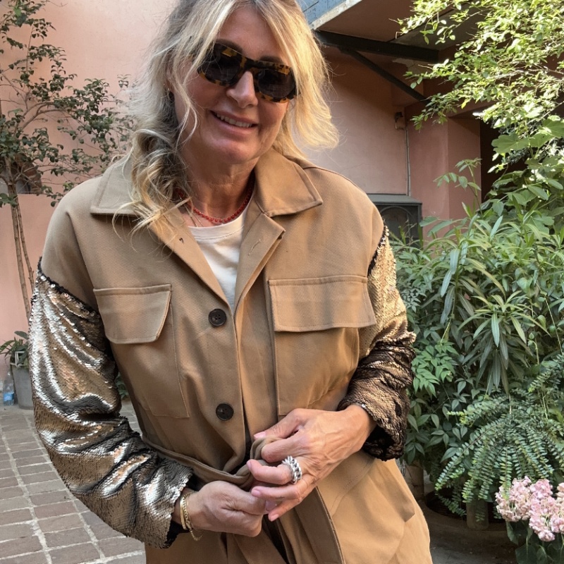 NUMERO155 GIACCA MILITARY CAMMELLO
