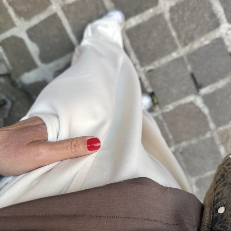 NUMERO155 PANTALONE ALY LATTE