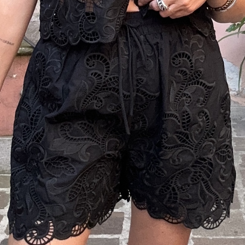 GLAMOROUS SHORT GLAMAN5780 NERO