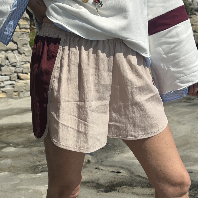 SOUVENIR SHORTS M39F1416 BORDEAUX