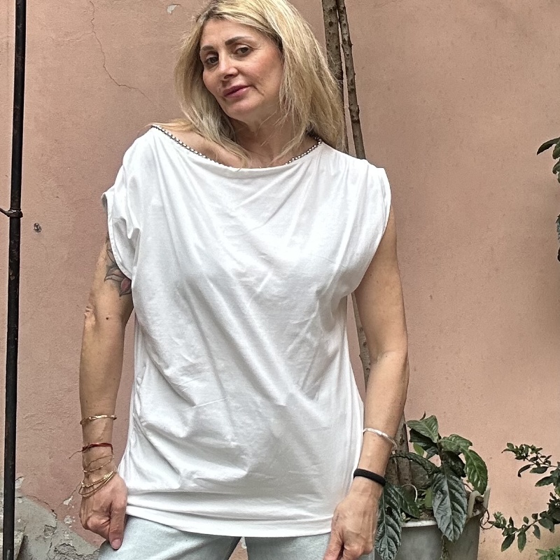 SOUVENIR T SHIRT V39A0141 BIANCO