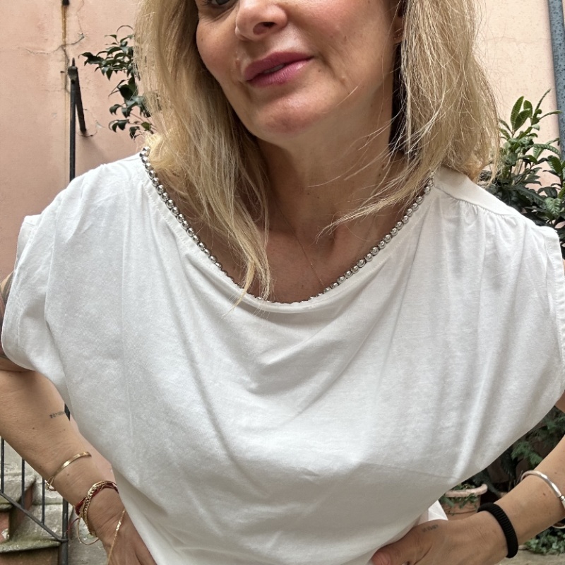 SOUVENIR T SHIRT V39A0141 BIANCO