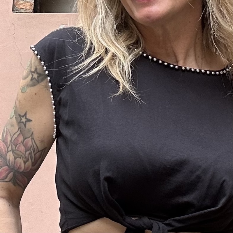 SOUVENIR TOP V39A0139 NERO