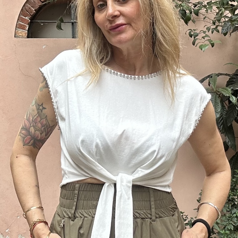 SOUVENIR TOP V39A0139 BIANCO