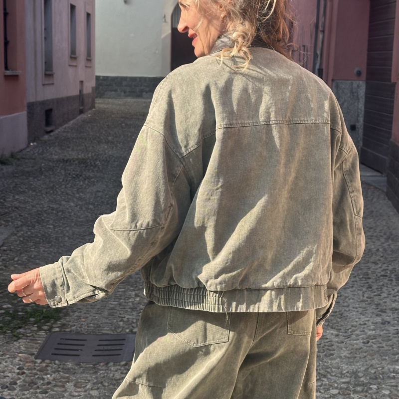 YOU DECIDE BOMBER J11164 VERDE MILITARE