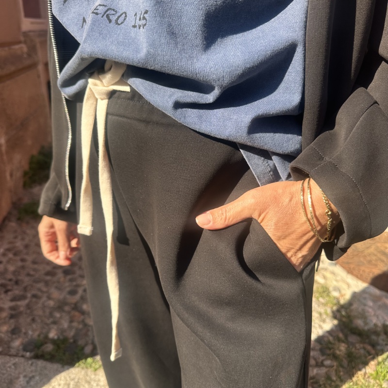 NUMERO155 PANTALONE JAKIE NERO