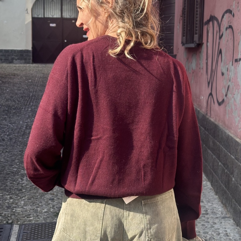 NUMERO155 MAGLIONE ATENA BORDEAUX